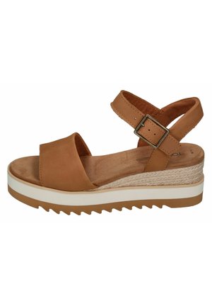 TOMS DIANA - Wedge sandals - tan