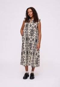 Noa Noa ANNIE - Rochie de zi - print offwhite/black