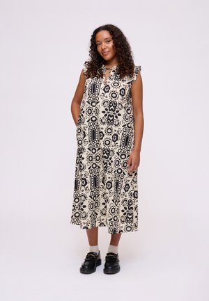 ANNIE - Vestito casual - print offwhite/black
