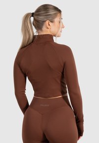 Smilodox CROP ADVANCE PRO - Trainingsjacke - braun