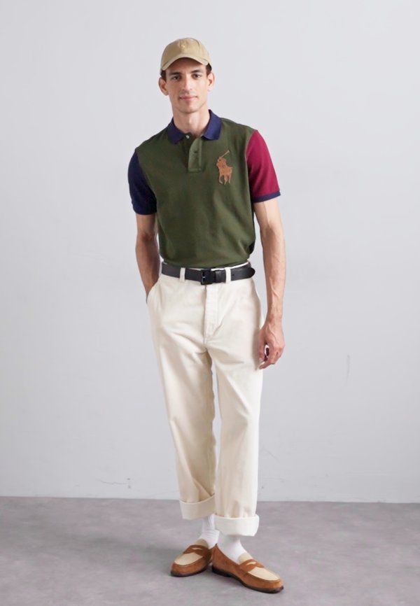 CLASSIC FIT LEATHER-PONY MESH SHIRT - Polo shirt - armadillo multi3