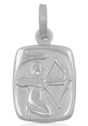 MUAU Schmuck, ANHÄNGER STERNZEICHEN SCHÜTZE , 19X10MM - Pendentif - weißgoldfarben