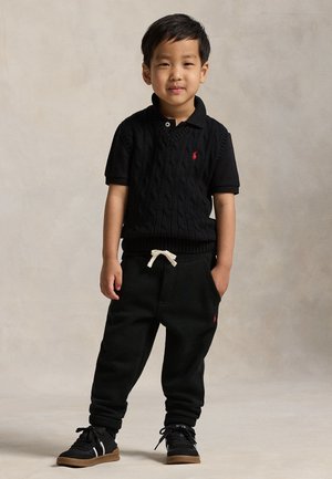 Polo Ralph Lauren CABLE-KNIT COTTON SWEATER VEST 2-6Y - Γιλέκο - black