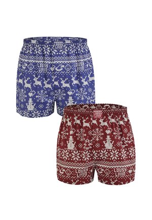 2PACK  - Boxer shorts - navy burgundy