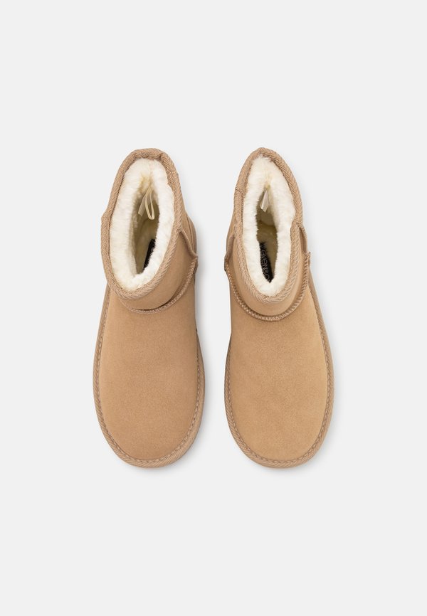 LEATHER  - Classic ankle boots - beige3