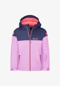 Atlasīts, light violet/deep violet/coral pink