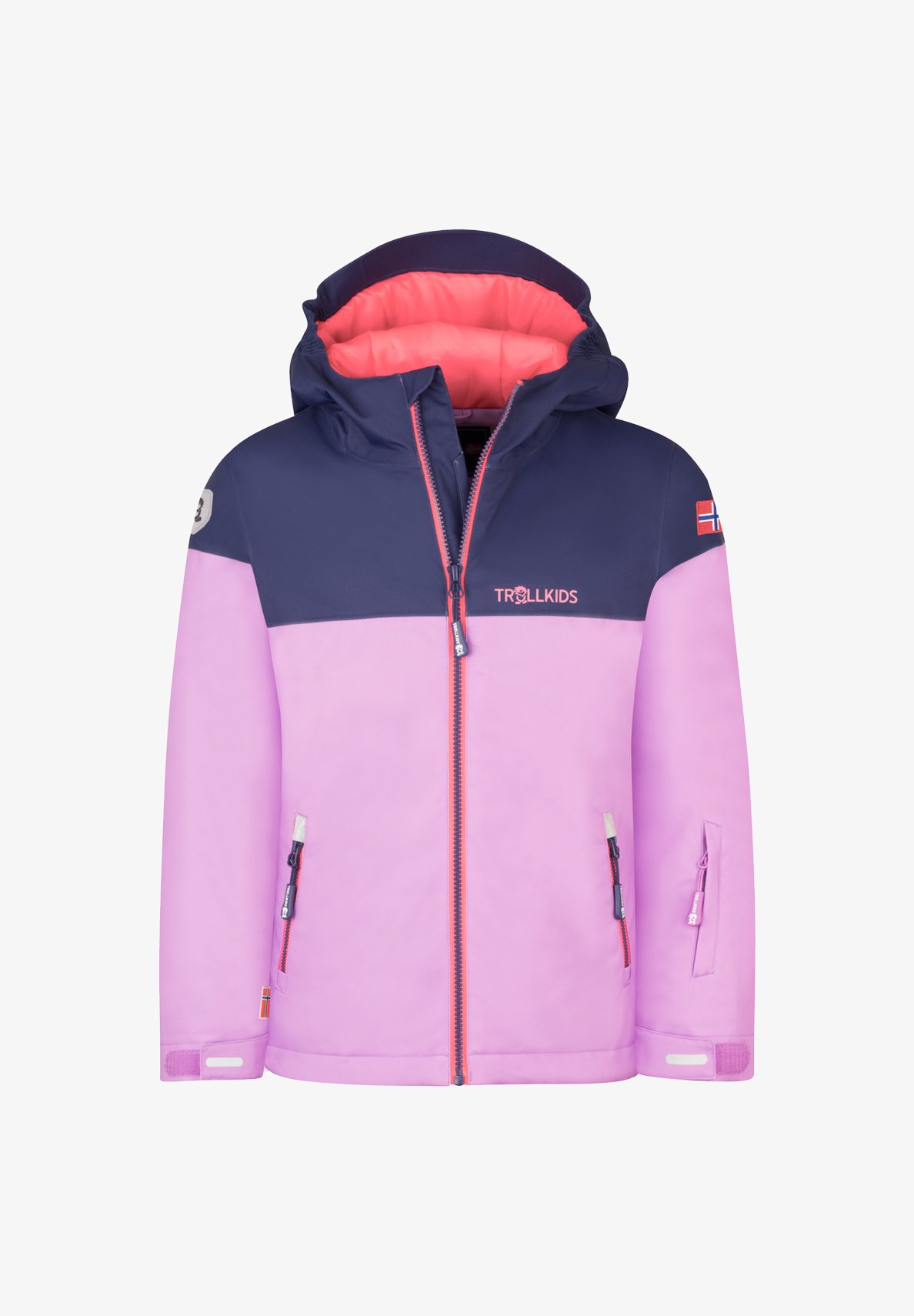 Girls Trollkids Softshelljacke Pink Trollkids Rondane XT Zip-Off
