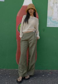 BZB Pantalon classique - vert kaki