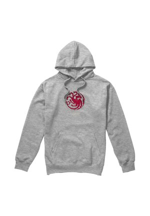 Cotton Soul, GAME OF THRONES TARGARYEN BURST SIGIL - Hoodie - mottled light grey