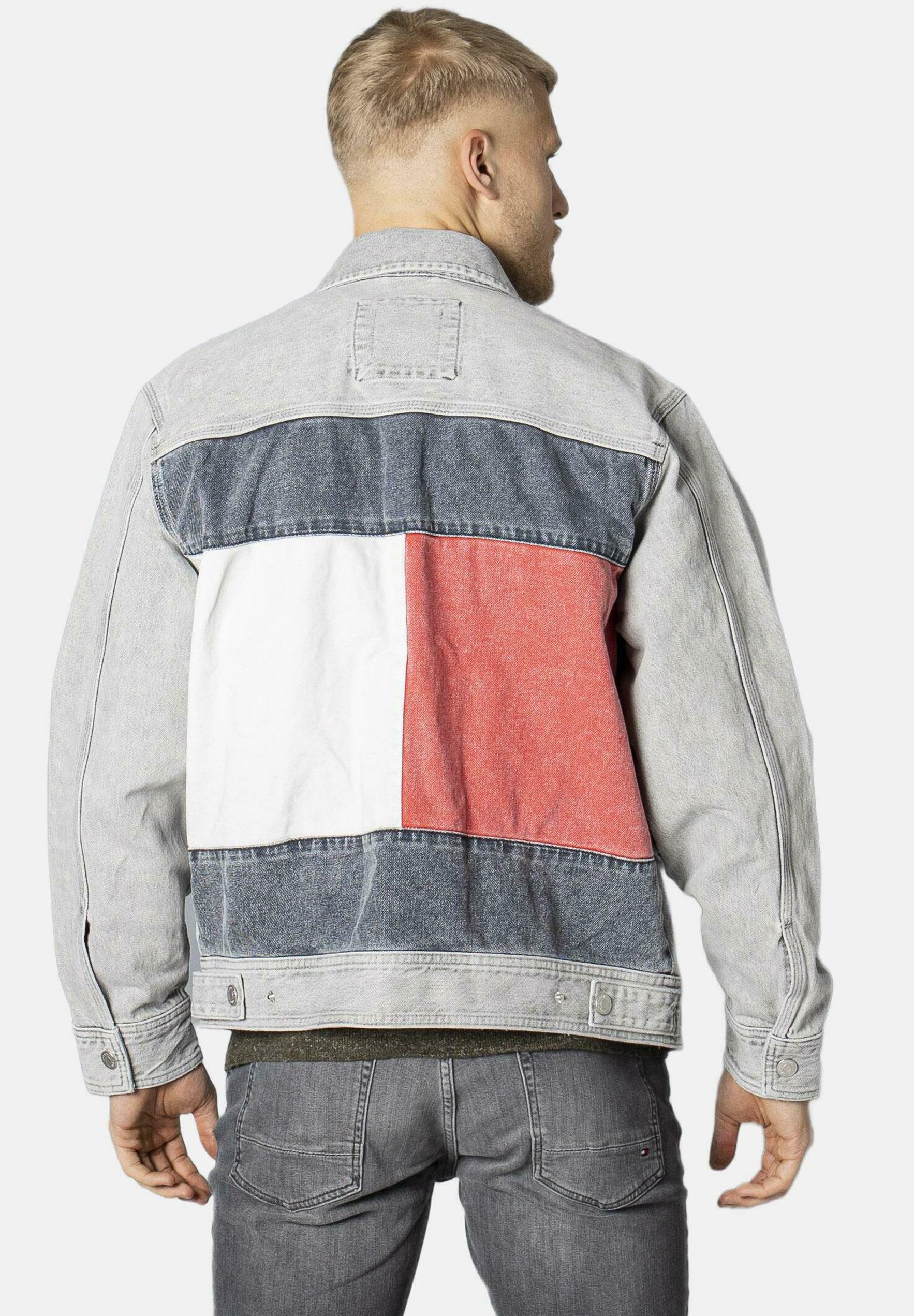 Tommy Jeans OVERSZD - Giacca di jeans - denim black/grigio chiaro - Zalando .it