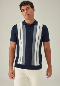 Next - STRIPED - REGULAR FIT - Polo majica - navy Miniaturna slika 1