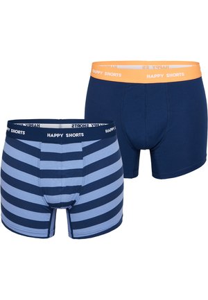 Happy Shorts, 2-PACK - Kurze Boxershorts - mid blue blockstripe