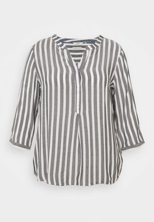 BLOUSE STRIPED - Blouse - offwhite/navy