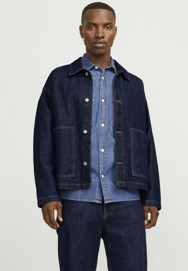 WIDE FIT - Jeansjacke - dark denim