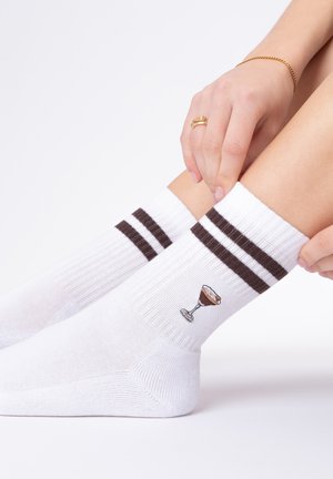 OCCULTO, 3 PACK MOTIV TENNISSOCKEN - Socken - kaffee-summer