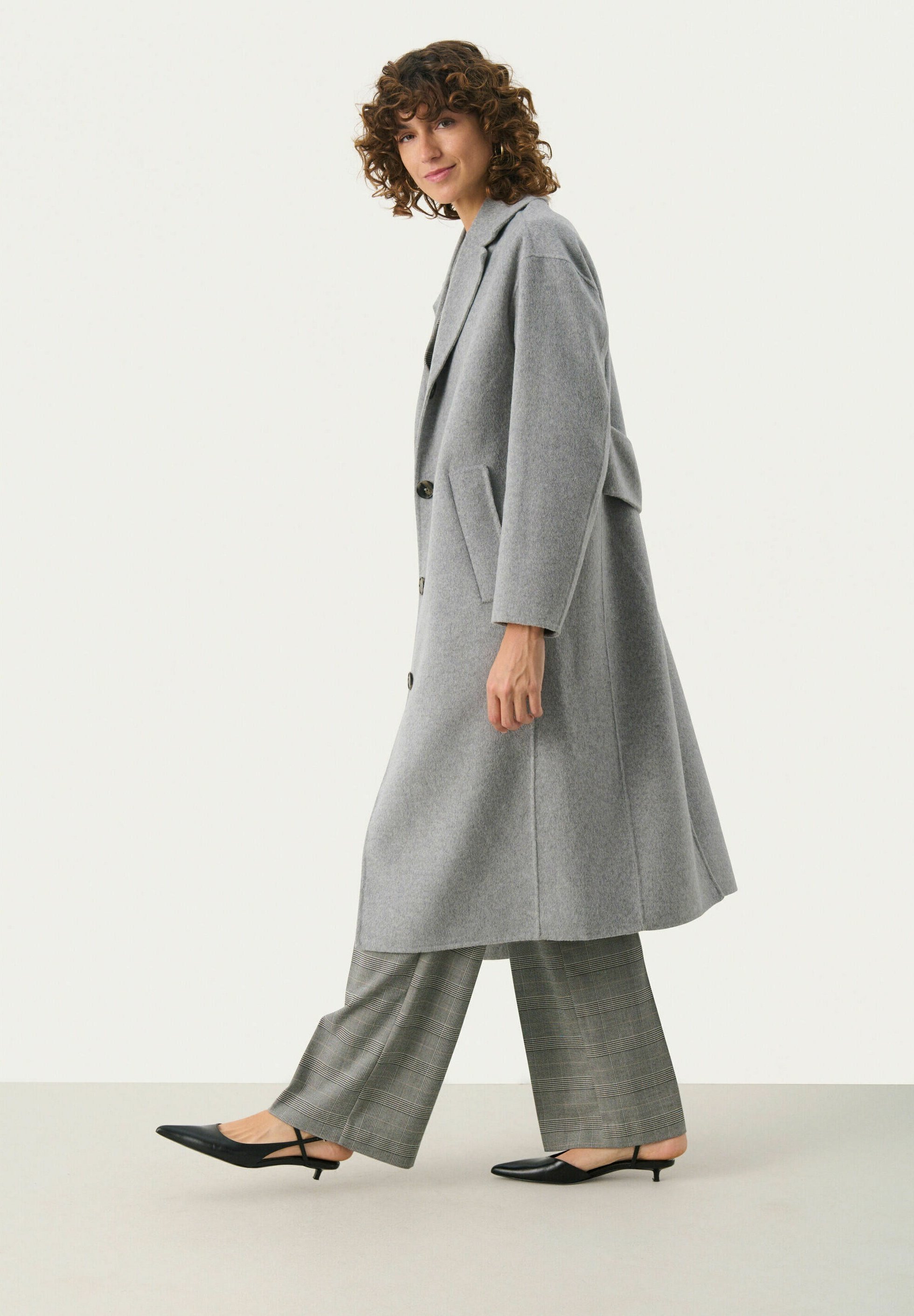 Part Two LORELAIPW OTW - Classic coat - light grey melange/light