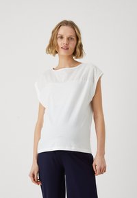 Vero Moda Maternity VMMKAYA O NECK  - Marškinėliai su spaudiniu - snow white