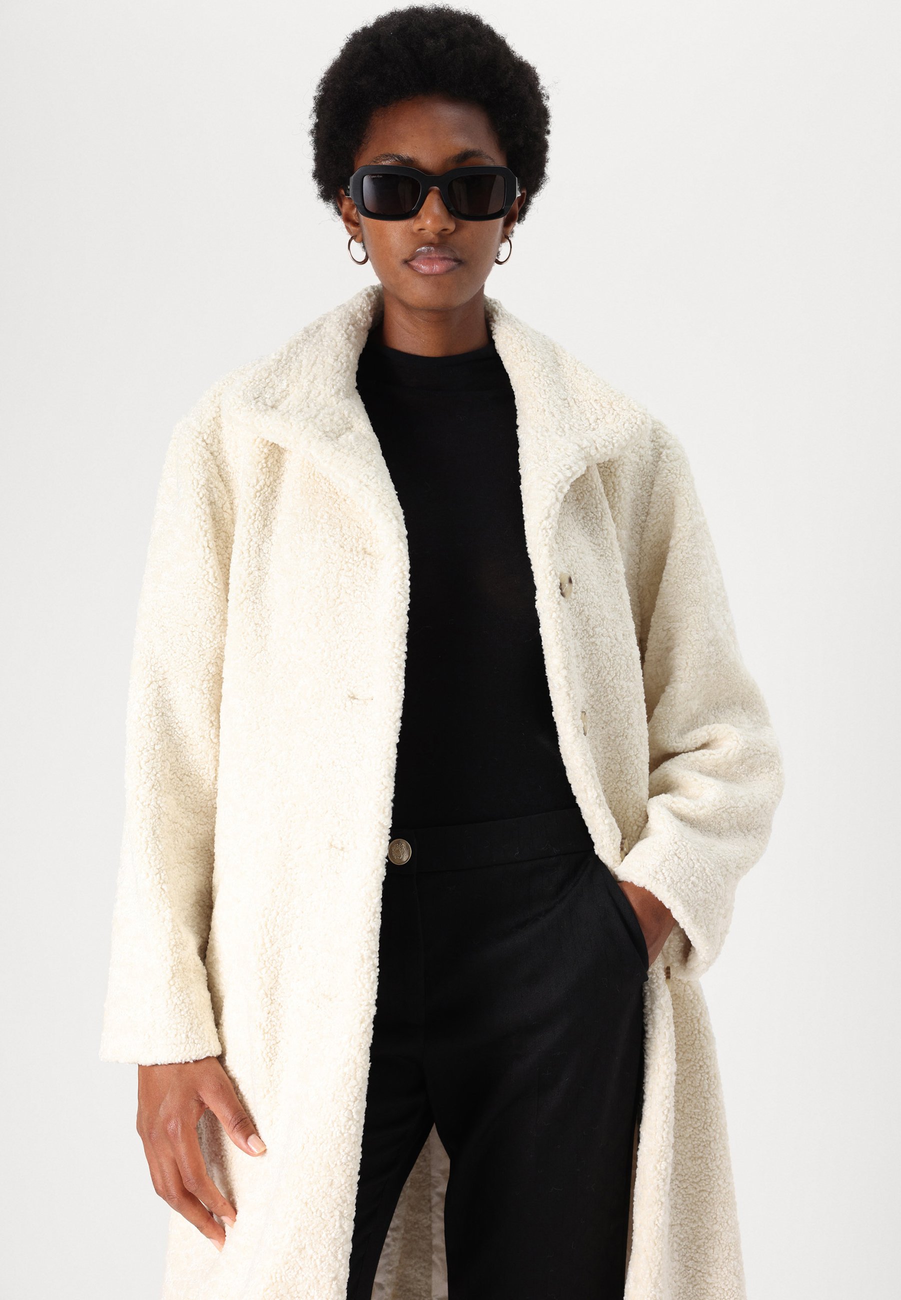 BOSS CAYLINA - Winter coat - open white/white - Zalando.co.uk