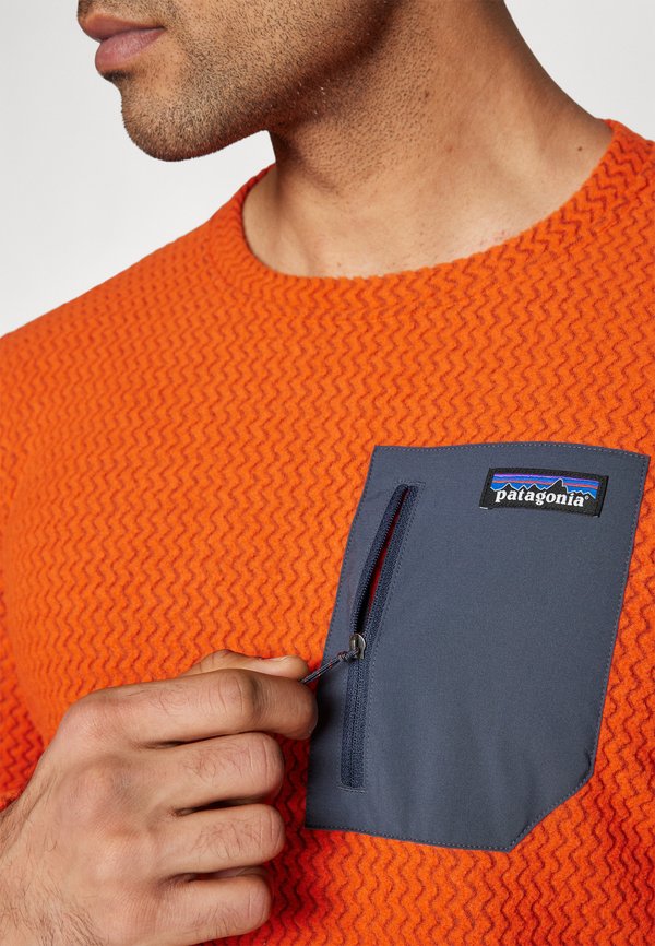 AIR CREW - Fleece jumper - pollinator orange3