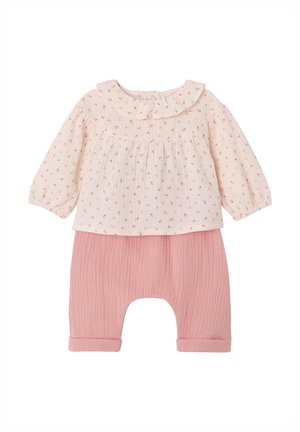 SET MIT VOLANTS - Trousers - rosa
