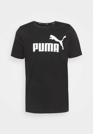 Puma LOGO TEE - T-shirt med print - black