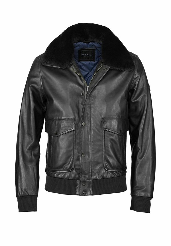 BUSANTO  - Lederjacke - schwarz