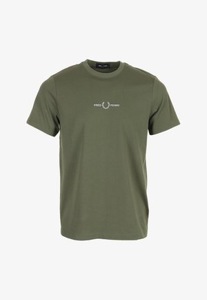 Fred Perry, EMBOIDERED - T-shirt con stampa - green