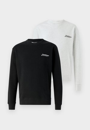 JJBEAU CREW NECK 2 PACK - Melegítőfelső - black/white