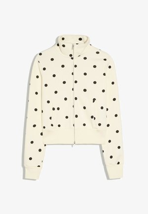 Bershka, POLKA DOT ZIP-UP - SWEATSHIRT - Sweatjakke - beige
