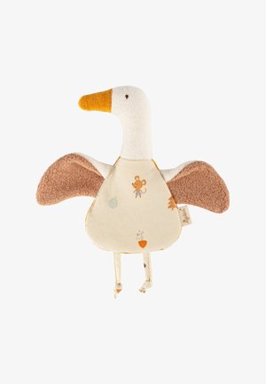 sigikid GANS - Cuddly toy - cremeweiß braun