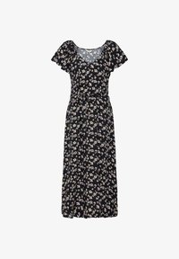 Selezionato, black orchid print