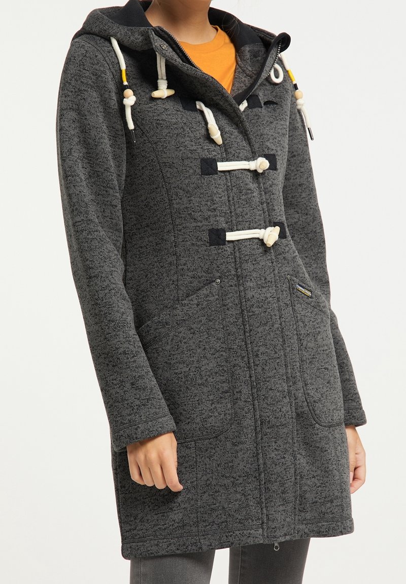 Schmuddelwedda Kort kappa / rock - mottled dark grey