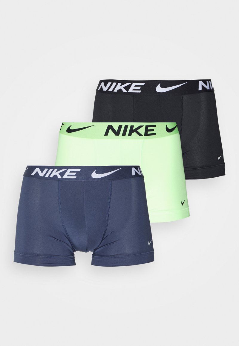 Nike Underwear TRUNK 3 PACK Panties lime glow/thunder blue/black