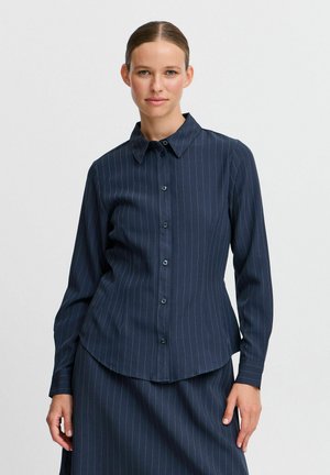 BYMMMIDDE - Camicia - navy pinstripe mix