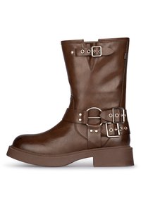 Posh by Poelman Botines con plataforma - dark brown