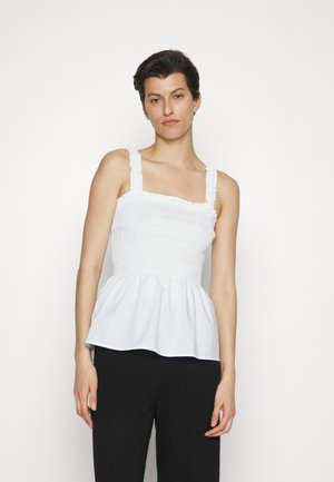 SMOCKED - Topper - optic white