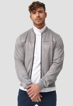 INDICODE JEANS Giacca in similpelle - lt grey