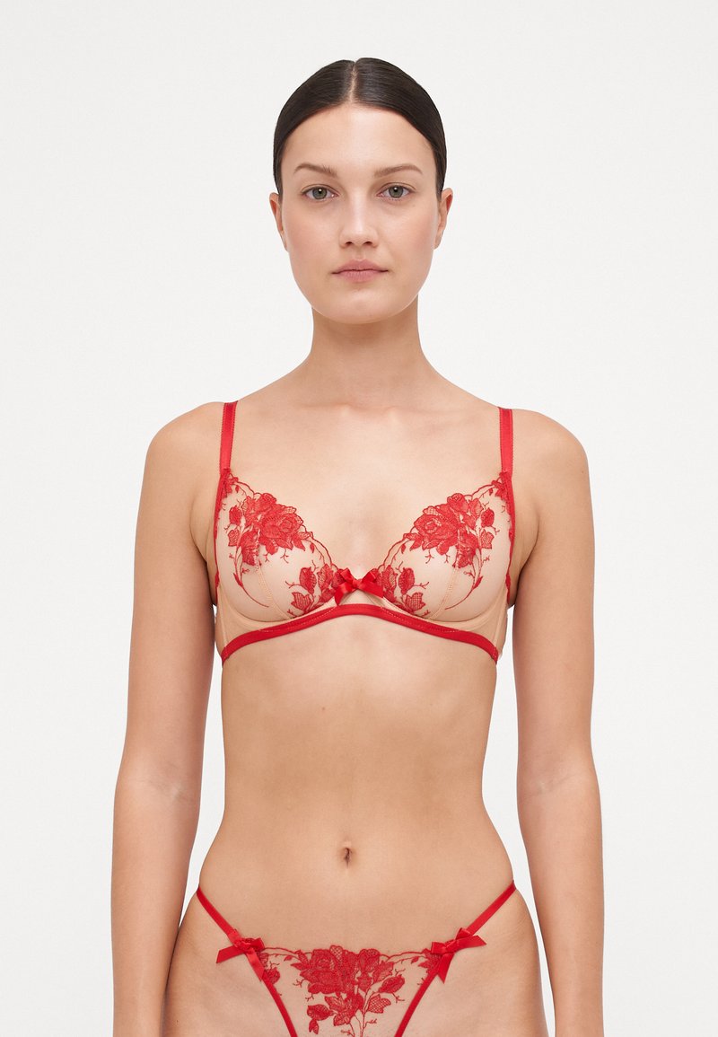 Agent Provocateur ELVIE BRA - Grudnjak sa žicom - red/sand