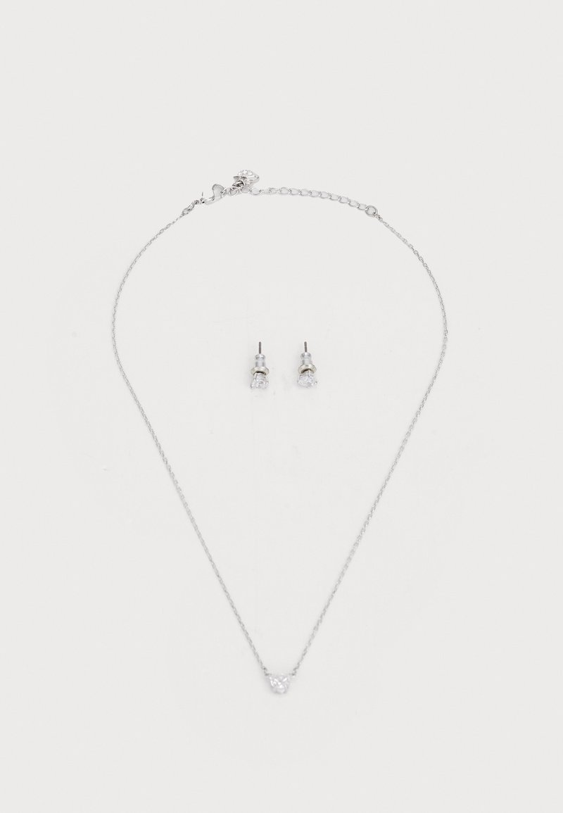 LILLY MARIE Set Argento 925 Cuore - Catena Regolabile E Orecchini Abbinati, Ipoallergenico