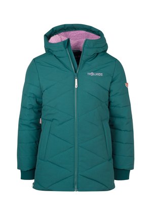 TROLLKIDS, GIRLS BERGEN COAT UNISEX - Winterjacke - midnight petrol light violet