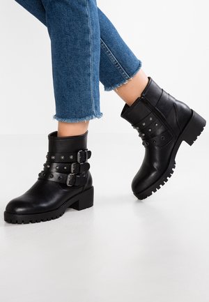 Kovbojské/motorkářské kotníkové boty - black