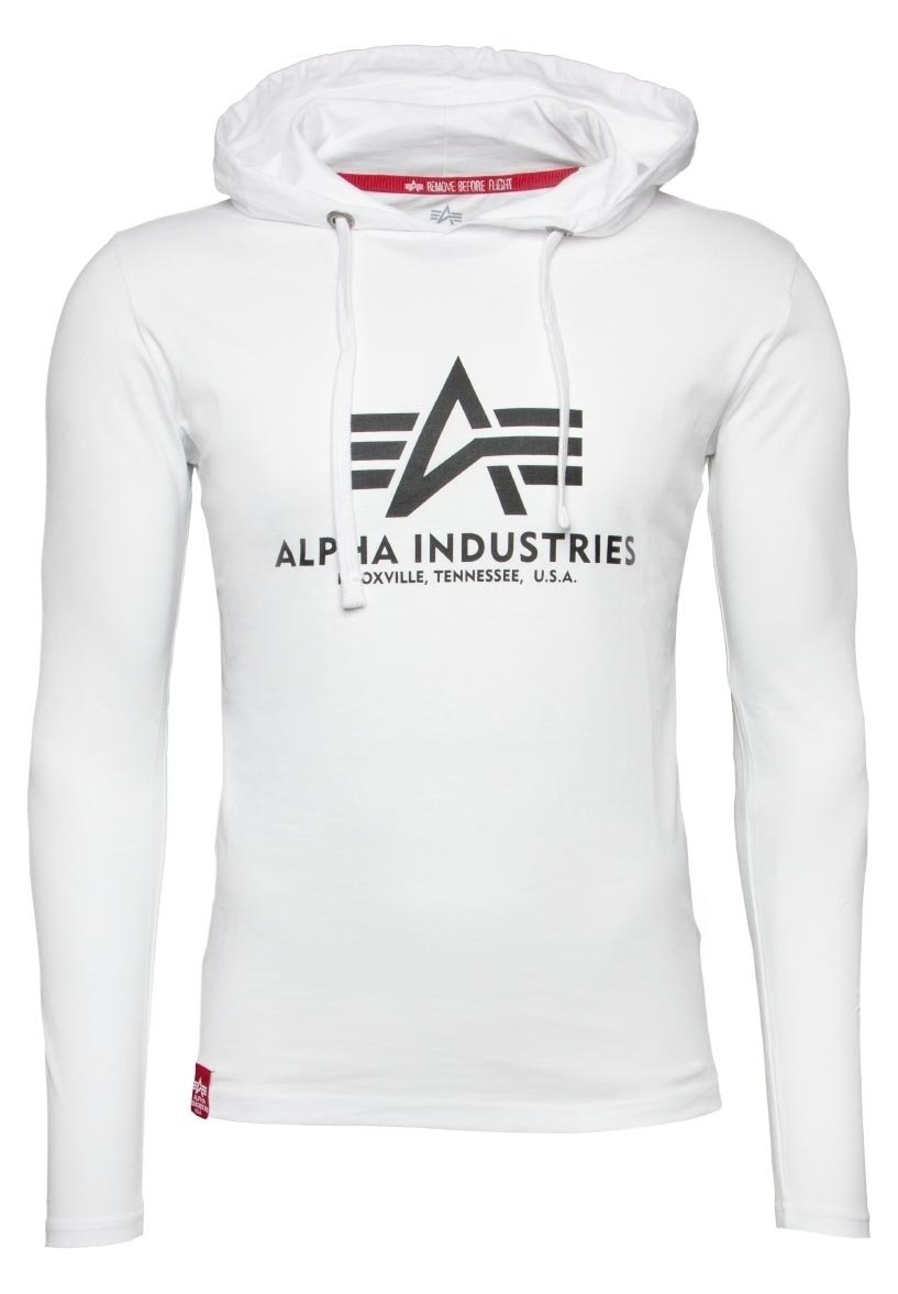 Abbigliamento Maglieria e Felpe Alpha Industries Felpa con cappuccio - white/bianco Abbigliamento Maglieria e Felpe Alpha Industries Felpa con cappuccio - white/bianco