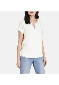 Taifun KURZARM-FREIZEIT MIT OFFENEM RUNDHALSAUSSCHNITT - T-Shirt basic - offwhite