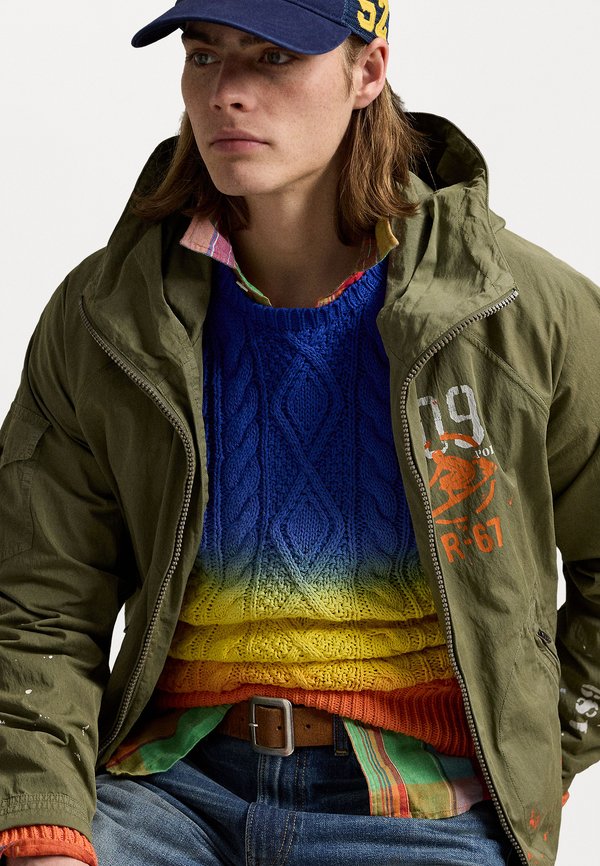 DIP DYED ARAN KNIT COTTON SWEATER - Jumper - dip dye multi2