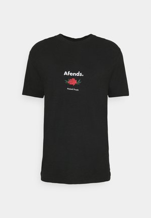 HARVEST RETRO FIT TEE UNISEX - Triko s potiskem - black