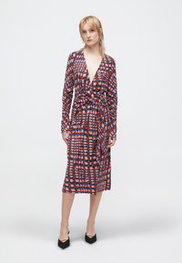 Diane von Furstenberg PAISLEY LONG SLEEVE DRESS - Vestito casual - purple