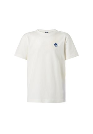 WITH LOGO PATCH - Camiseta básica - cream