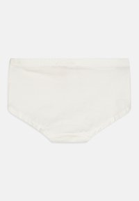 Teevalged puuvillased aluspüksid, mis on varustatud sujuva ja pehme tekstuuriga ühtse disainiga ning mugava elastse vöökohtaga.