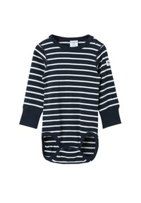 Polarn O. Pyret STRIPE GROW WITH ROLL DOWN CUFFS - Body / Bodystocking - dark sapphire