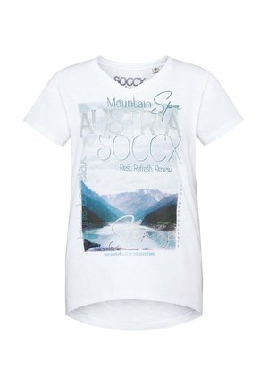 Soccx, MIT V-AUSSCHNITT UND PHOTO - T-shirt imprimé - opticwhite